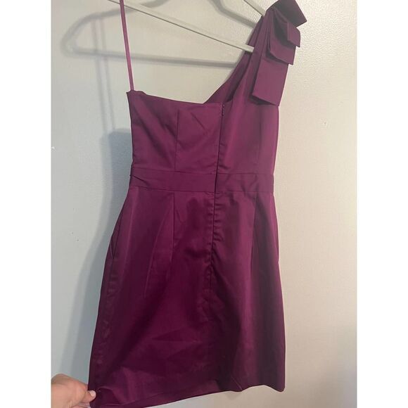 French Connection Bonny Purple One Strap Dress NWT Sz. 6 - Picture 7 of 8